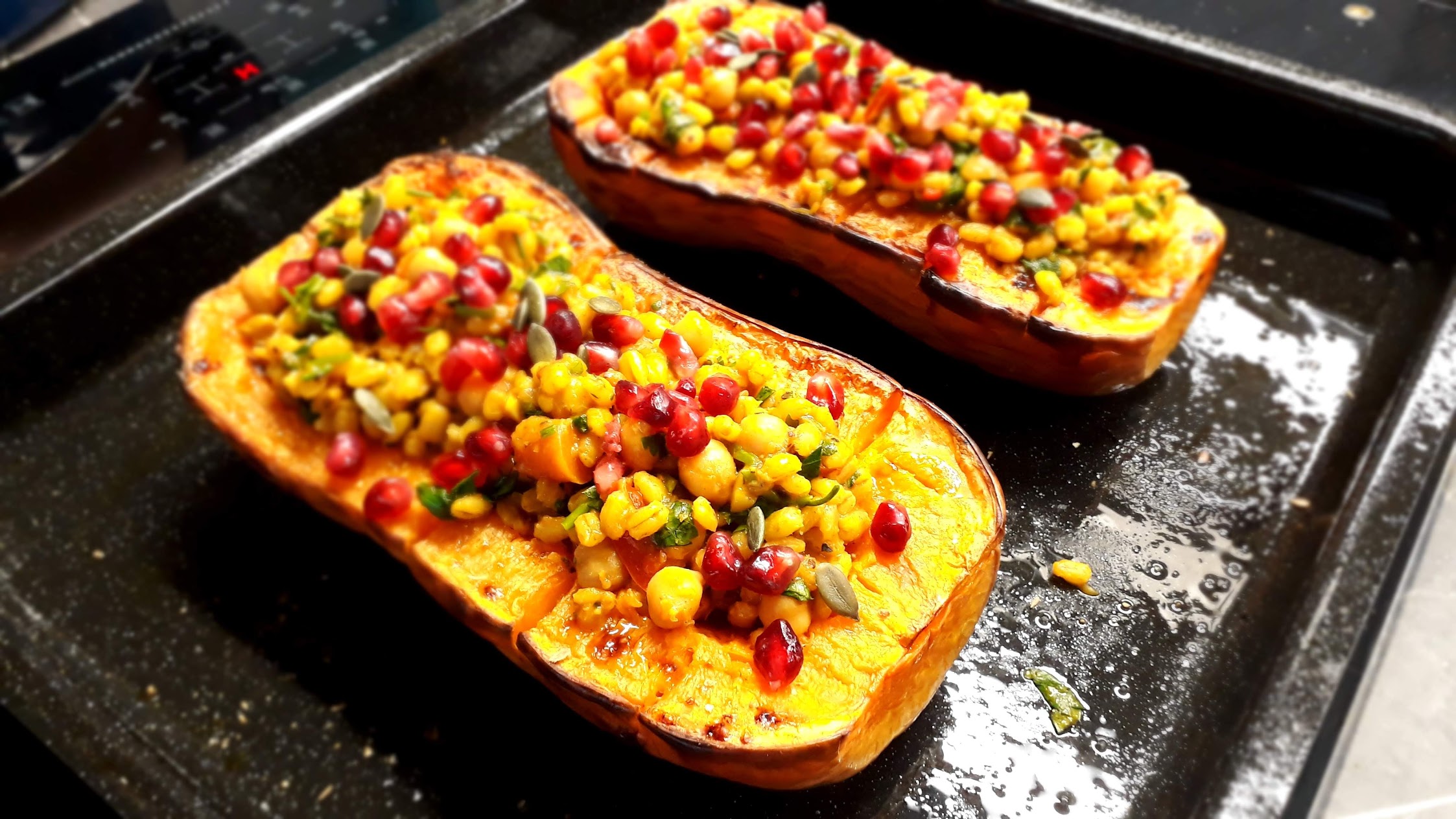 Warm Butternut Squash and Chickpea Salad