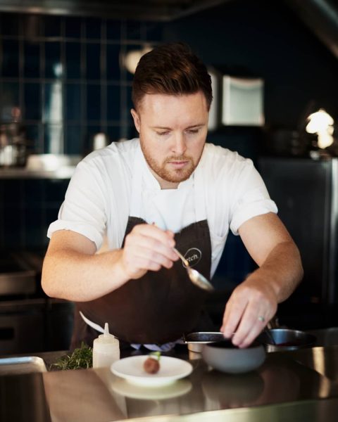 Steven Edwards chef cooking