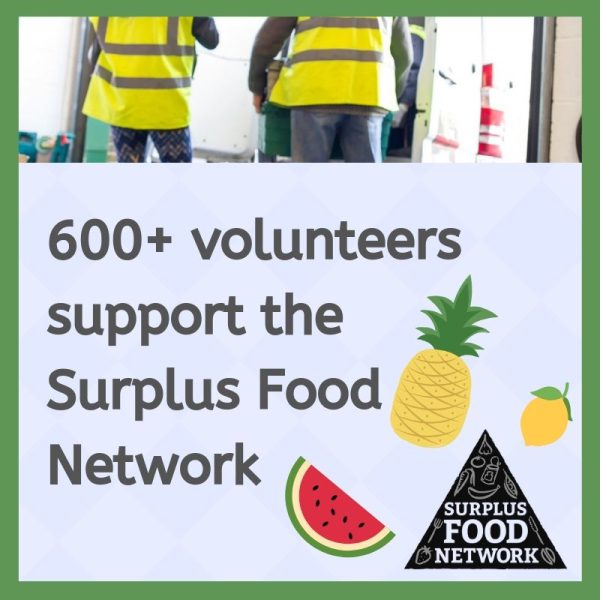 Volunteer surplus food network tile