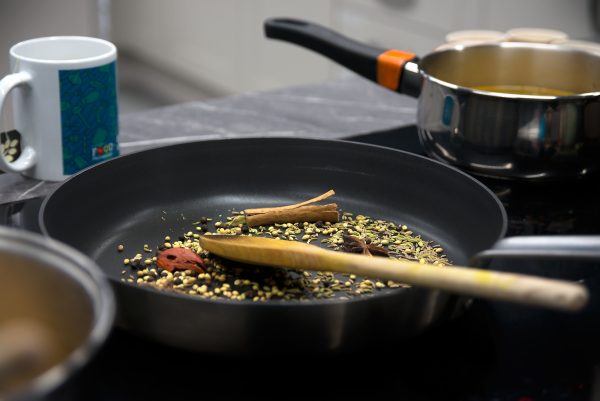 pan with dry spices