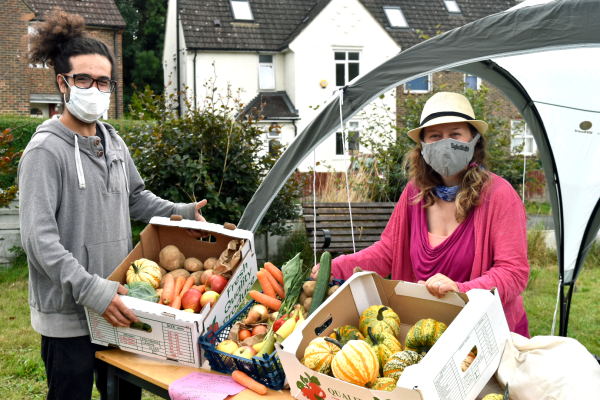 Very Local Food Hub stall at Moulsecoomb Community Market