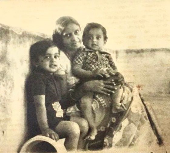 Kanthi and his mother