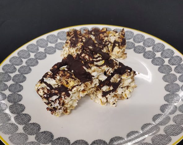 Choco Popcorn bars (no cook)