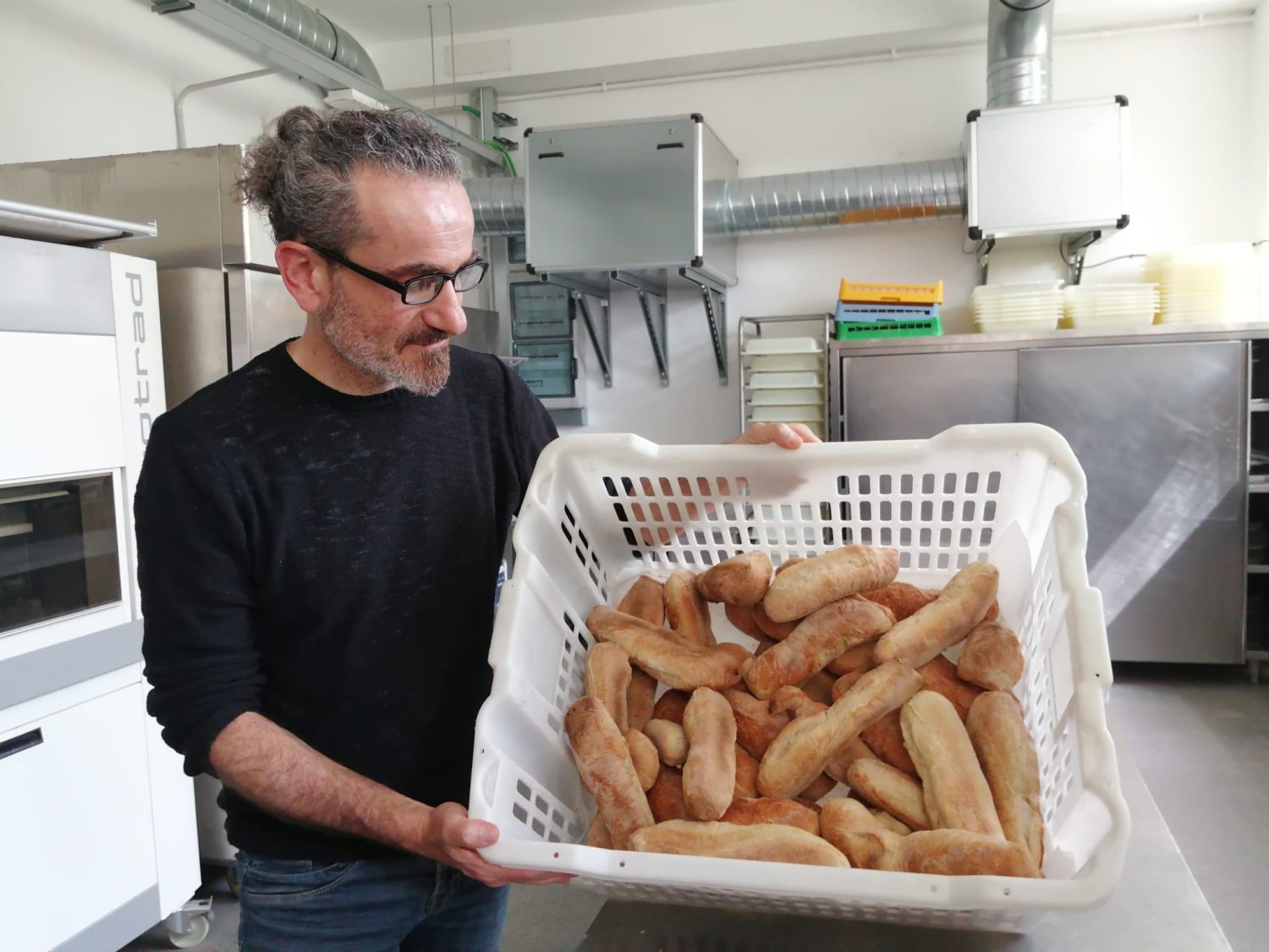 Fresh bread is baked in house and provided to the beneficiaries.